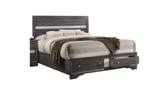 Galaxy Home Matrix King Bed in Gray image
