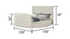 Galaxy Home Maya Queen Bed in Cream image