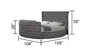 Galaxy Home Maya Queen Bed in Gray image