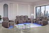 U8000 BROWN PWR REC SOFA/PWR CON REC LOVESEAT/PWR RECLINER W/PHR