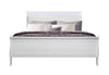 CHARLIE WHITE KING BED WITH LED, DRESSER, MIRROR AND NIGHTSTAND