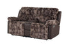 U6028 BROWN CONSOLE RECLINING LOVESEAT