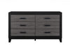 LISBON GREY/BLACK BOOKCASE TWIN BED, DRESSER, MIRROR AND NIGHTSTAND