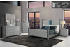 LOGAN SILVER KING BED GROUP W/ LED AND SPEAKERS