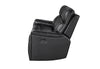 U8880 BLACK LEATHER POWER RECLINING SOFA