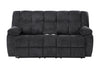 U6000 BLACK CONSOLE RECLINING LOVESEAT