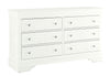 POMPEI METALLIC WHITE DRESSER