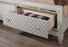 PARIS CHAMPAGNE KING BED WITH LED, DRESSER, MIRROR, NIGHTSTAND