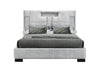 OSCAR GREY QUEEN BED NO WOOD TRIM