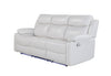 U6026 BLANCHE WHITE RECLINING SOFA WITH LED