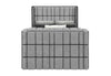 ISABELLA GREY QUEEN BED W/LED, TV LIFT, SPEAKER AND FIREPLACE