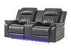U8879 BLANCHE CHARCOAL PWR CON REC LS W/LED, GLOBAL SS & SUBWOOFER