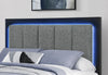 EMMA BLACK/GREY FULL BED GROUP