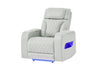 U8611 BLANCHE SILVER POWER RECLINER WITH POWER HEADREST AND LED