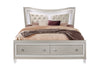 PARIS CHAMPAGNE KING BED WITH LED, DRESSER, MIRROR, NIGHTSTAND