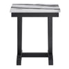 T1319 BLK/WHT END TABLE