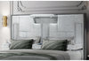 OSCAR GREY KING BED NO WOOD TRIM