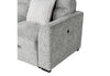 U9401 NICKEL SOFA BED SECTIONAL WITH 3 PILLOWS AND OTTOMAN