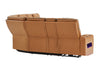 U8611 CAMEL SECTIONAL WITH POWER HEADREST, CONTINUOUS LED AND SPEAKER