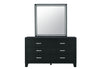 REID BLACK KING BED DRESSER MIRROR NIGHTSTAND