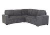 U2660 GREY SOFA BED SECTIONAL W/O CHAISE AND W/O PULLOUT