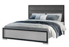 AMELIA GREY/BLACK FULL BED, DRESSER, MIRROR AND NIGHTSTAND