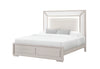 CLARA BEIGE KING BED WITH LED