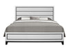 KATE WHITE KING BED, DRESSER, MIRROR AND NIGHTSTAND