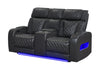 U8611 BLANCHE CHARCOAL PWR CON REC LOVESEAT WITH PHR, LED & SPEAKER