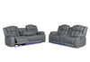 U7068 GREY 10 PWR REC SOFA/PWR CONSOLE REC LOVESEAT/PWR RECLINER W/LED