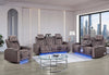 U8000 BROWN PWR REC SOFA/PWR CON REC LOVESEAT/PWR RECLINER W/PHR