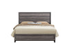 KATE FOIL GREY FULL BED, DRESSER, MIRROR AND NIGHTSTAND