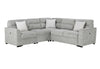 U9401 NICKEL SOFA BED SECTIONAL WITH 3 PILLOWS