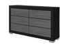 EMMA BLACK/GREY DRESSER