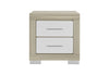 EMMA NATURAL/WHITE NIGHTSTAND