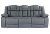 U7068 GREY 10 PWR REC SOFA/PWR CONSOLE REC LOVESEAT/PWR RECLINER W/LED