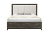 MARIAH DARK BROWN KING BED