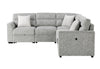 U9401 NICKEL SOFA BED SECTIONAL WITH 3 PILLOWS
