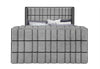 ISABELLA GREY KING BED W/LED, TV LIFT, SPEAKER AND FIREPLACE