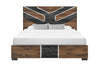OPTIMUS BROWN/BLACK KING BED