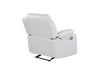 U6026 BLANCHE WHITE GLIDER RECLINER WITH LED