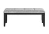 D1319 BLK/WHT DINING TABLE, 4 D1319 LT GREY DC & D1319 LT GREY BN