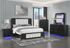 BECKETT WHT/BLK QUEEN BED GROUP
