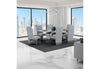 D1212 DINING TABLE + 8 D12DC WHITE/GREY