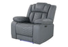 U7068 GREY 10 PWR REC SOFA/PWR CON REC LOVESEAT WITH LED