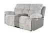 U6028 GREY CONSOLE RECLINING LOVESEAT