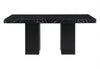 D03 DINING TABLE +8 D03 DINING CHAIRS BLACK