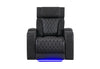 U8611 BLANCHE CHARCOAL POWER RECLINER WITH POWER HEADREST AND LED