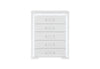 NAOMI SILVER MARBLE CHEST WITH LED