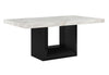 D02 DINING TABLE + 8 D03 BLACK DINING CHAIRS